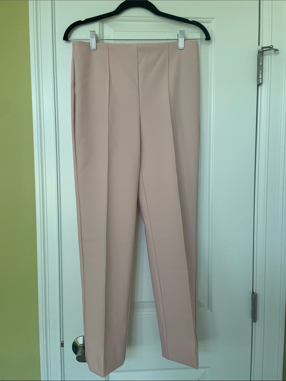 Rachel Zoe Blush Straight-Leg Tailored Trousers